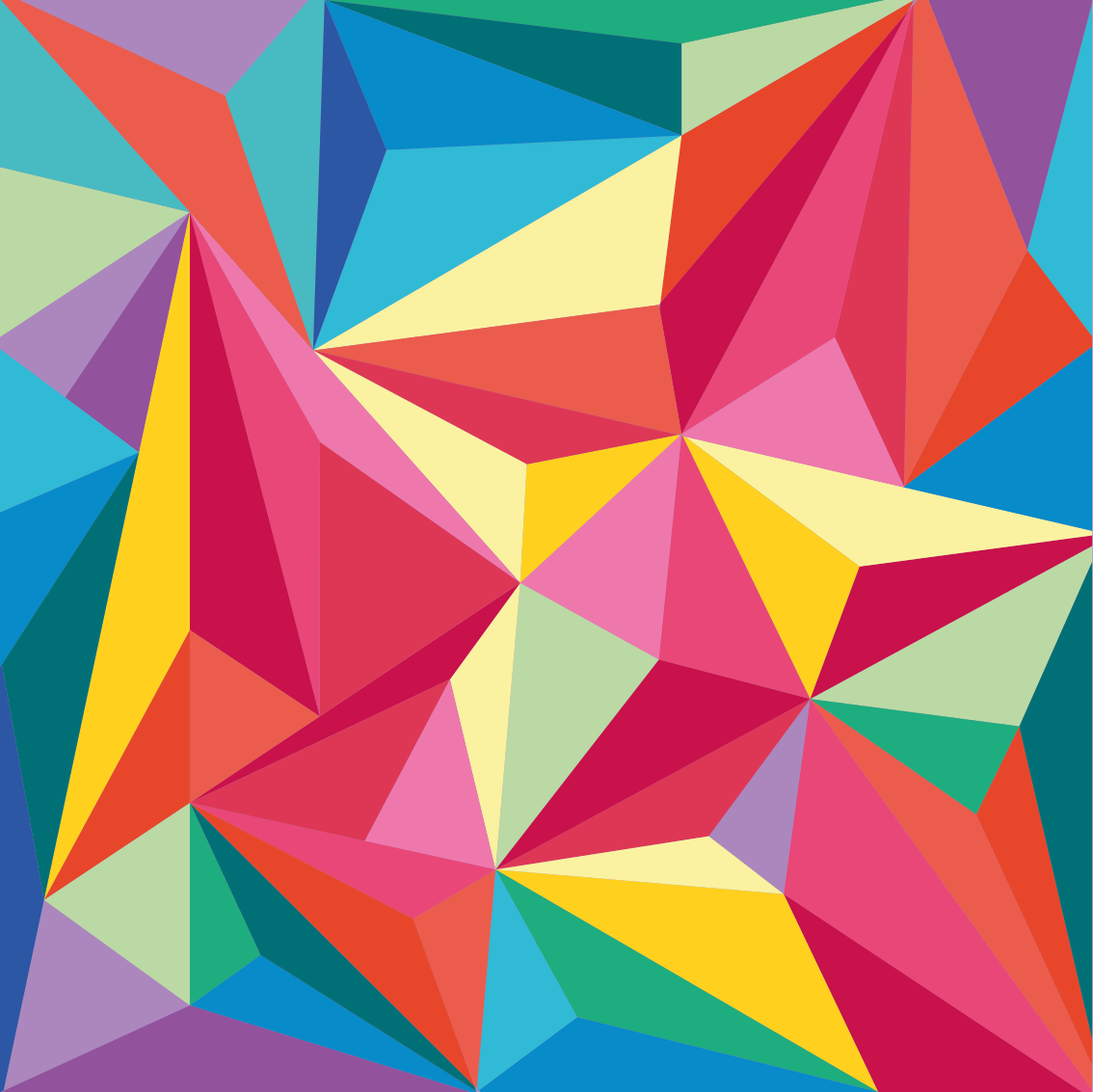 Vinyl teppich geometrisch buntes geometrisches bild - TenStickers