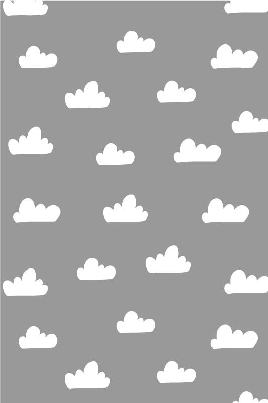 Vinyl teppich grau wolkenhimmel - TenStickers