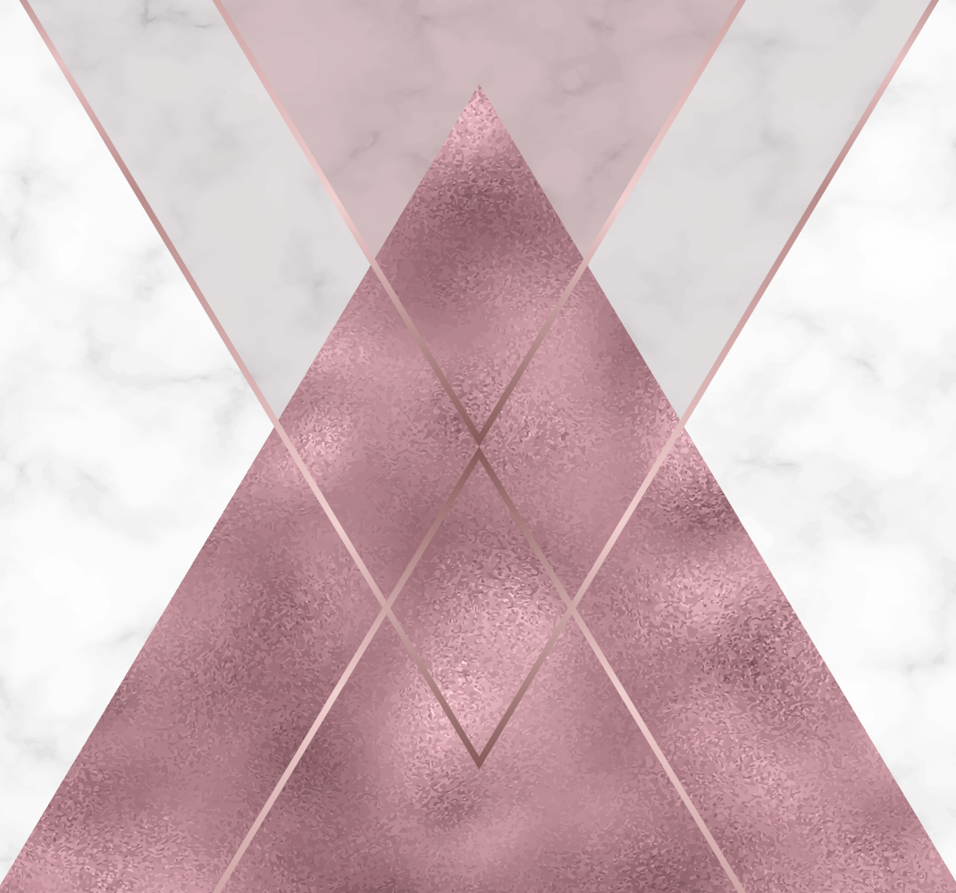 Vinyl teppich flur in pink und grau marmor - TenStickers