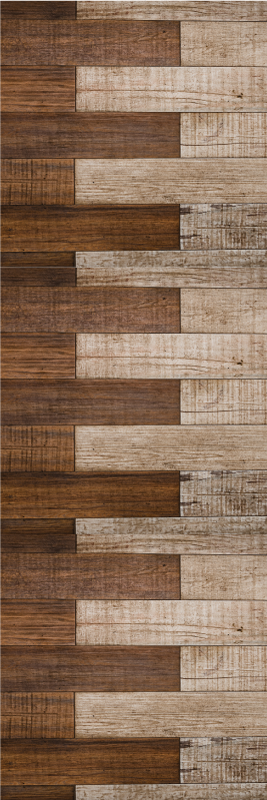 Vinyl teppich braun mit eingebetteter holzstruktur - TenStickers