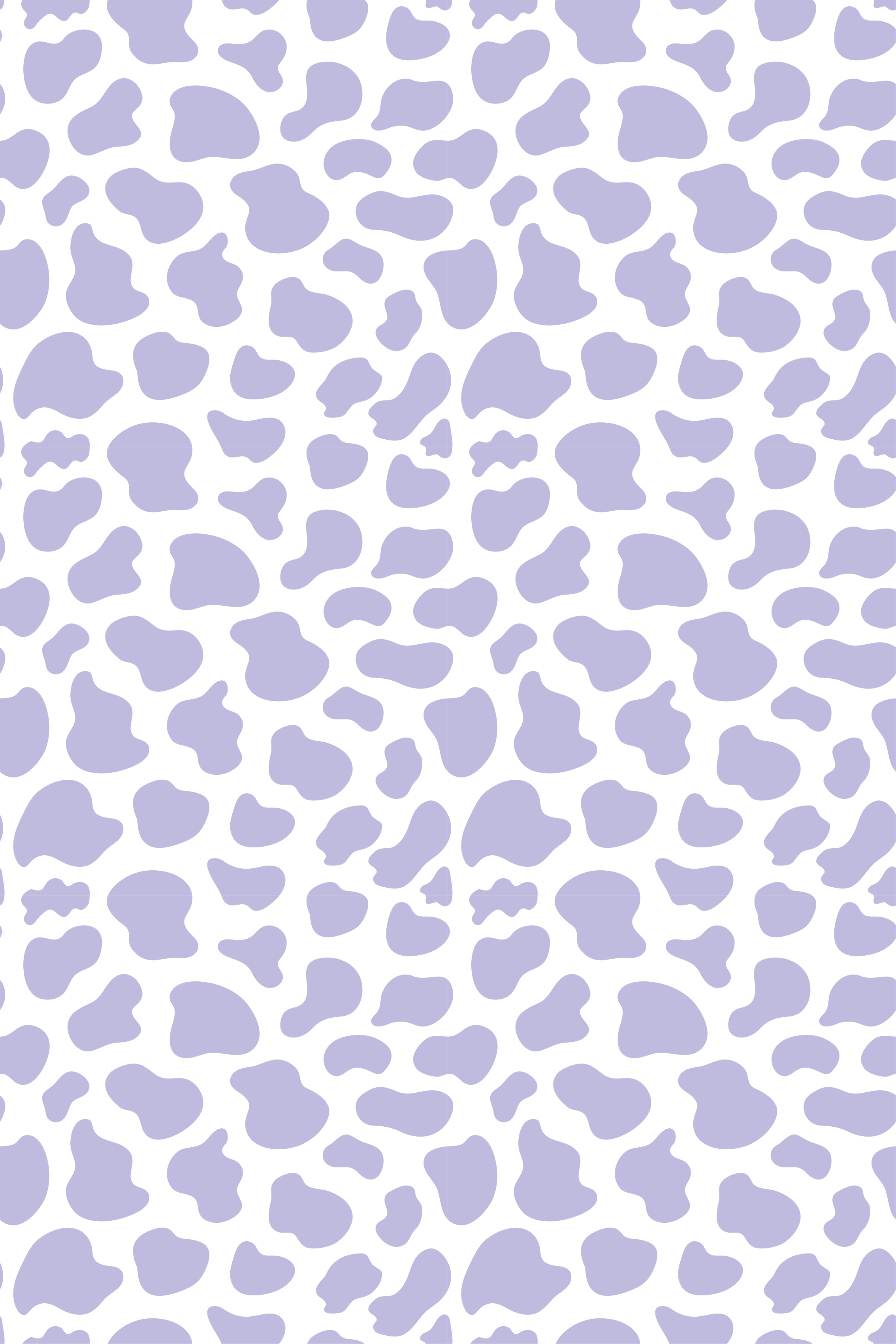 Vinyl teppich lila mit lila kuhmuster - TenStickers
