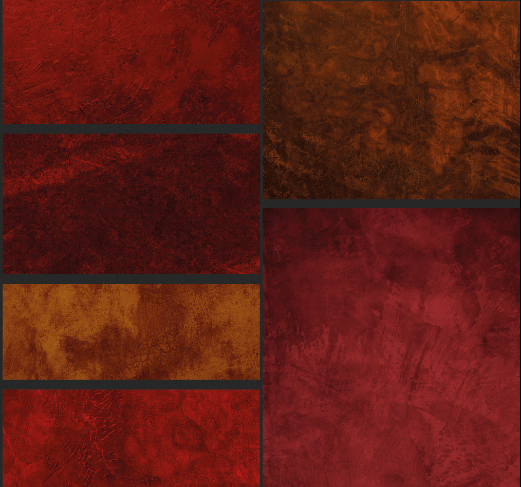 Vinyl teppich rot mit strukturiertem patchwork design - TenStickers