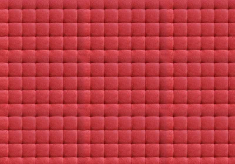 Vinyl teppich rot mit rotem lederpolster - TenStickers
