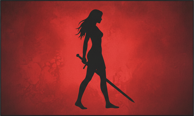 Vinyl teppich rot mit anime asuna design - TenStickers
