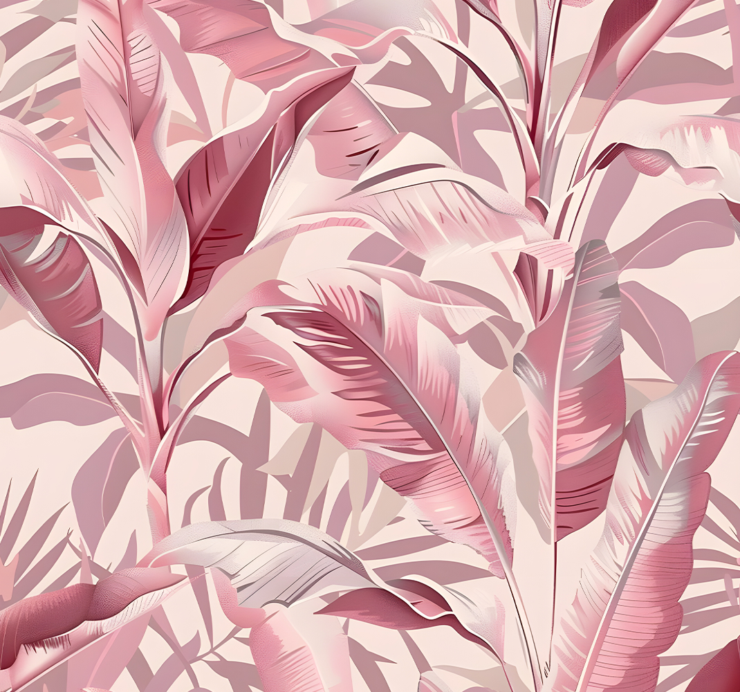 Vinyl teppich rosa dschungel - TenStickers