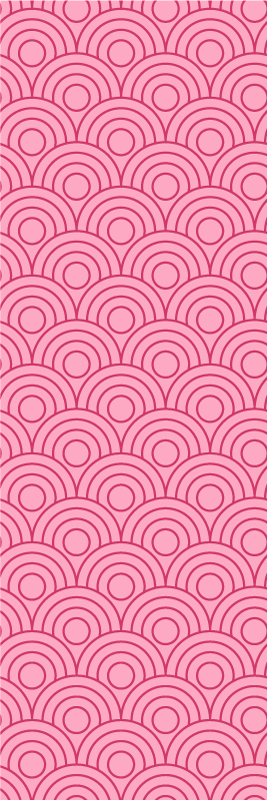 Vinyl teppich rosa in dunklen und hellen formen - TenStickers