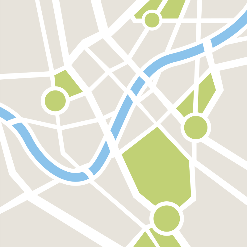 Vinyl Teppich Kinderzimmer stadtplan spielplatz - TenStickers