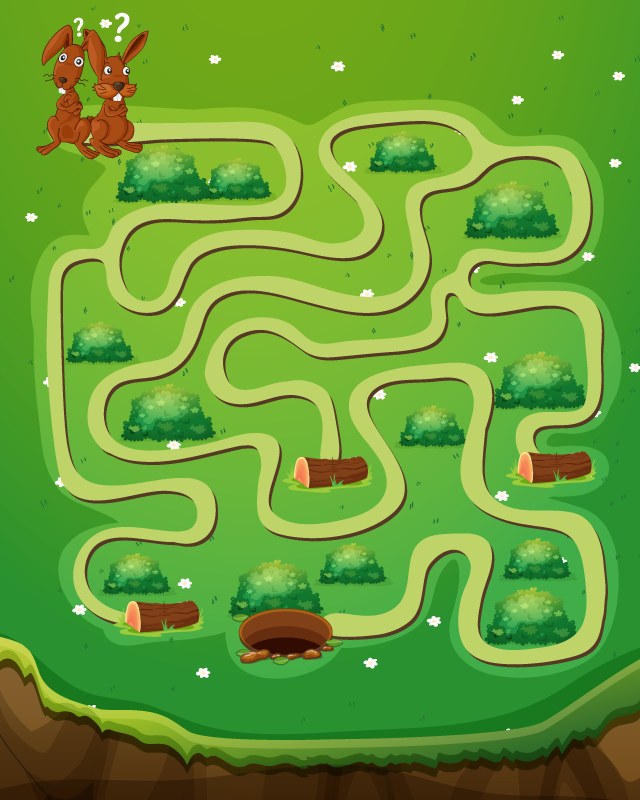 Vinyl Teppich Spiele spielerischer weg - TenStickers