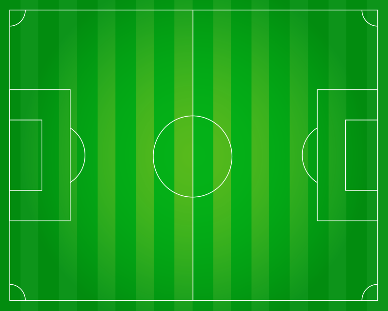 Vinyl teppich fußballplatz teen - TenStickers