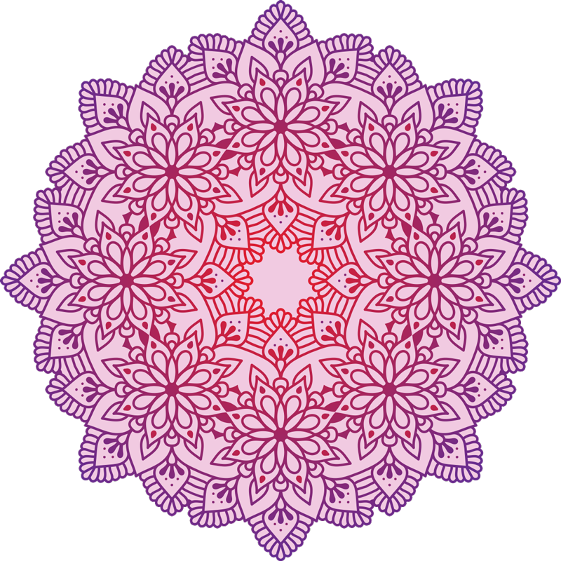 Vinyl teppich mandala mandala emblem - TenStickers