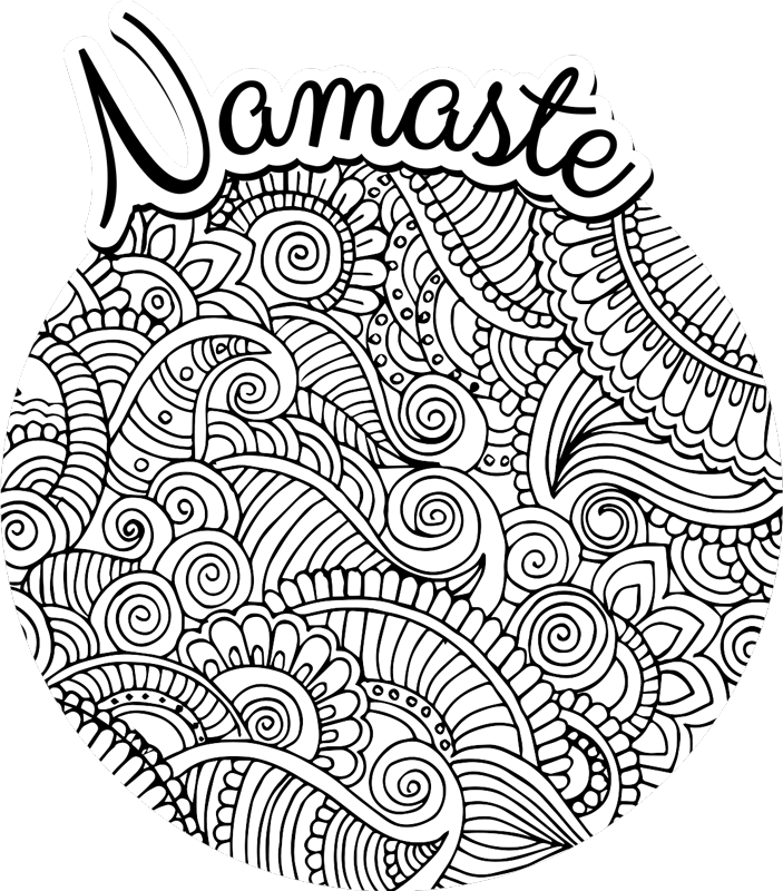 Vinyl Teppich Mandala namaste-Muster - TenStickers