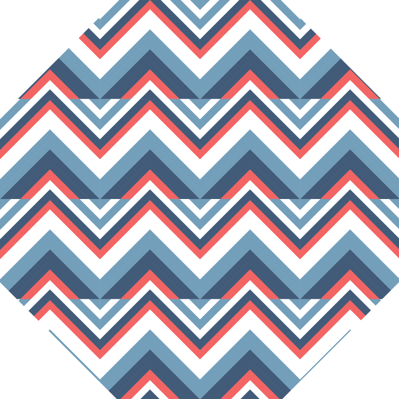 Vinyl Teppich geometrisch chevron-farbblock - TenStickers
