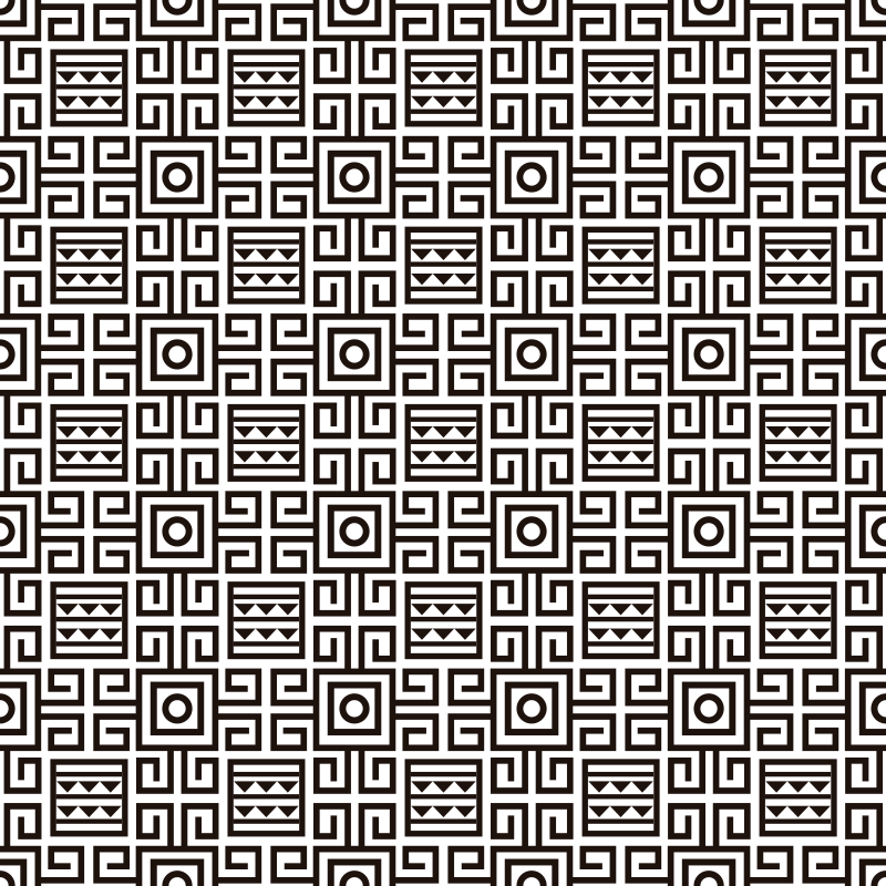 Vinyl Teppich geometrisch geometrischer musterkontrast - TenStickers