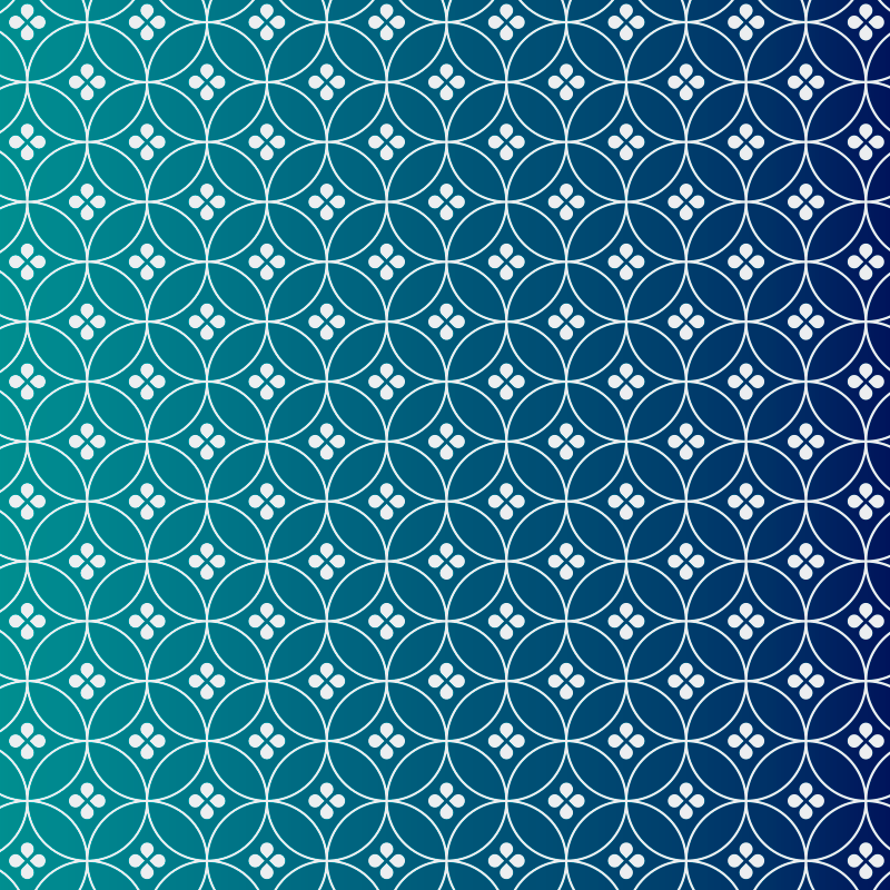 Atemberaubender blauer geometrischer vinylteppich - TenStickers