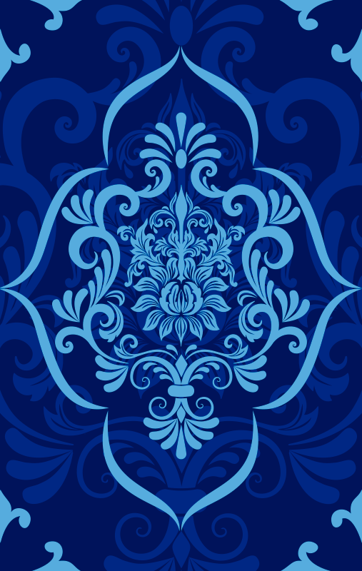 Vinyl teppich mandala filigrane mandala eleganz - TenStickers