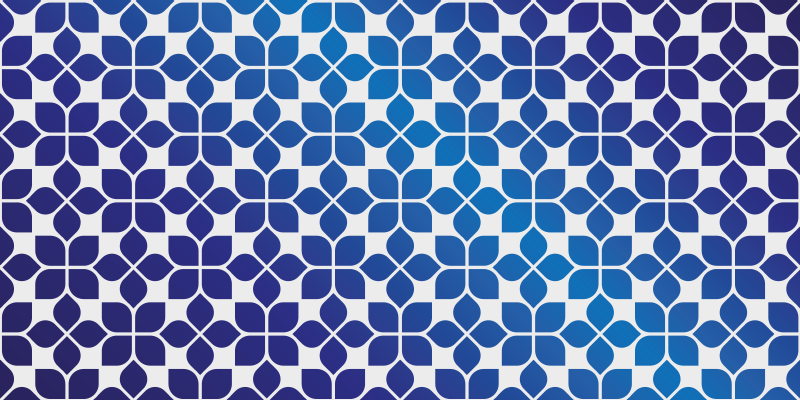 Vinyl Teppich geometrisch geometrische verblassende fliesen - TenStickers