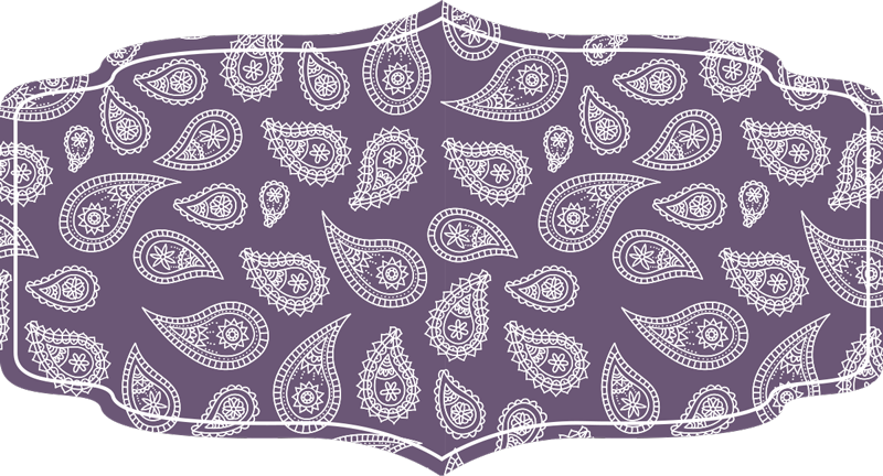 Vinyl teppich mandala im paisley design - TenStickers