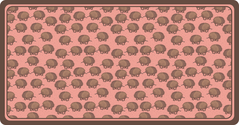 Vinyl Teppich Tiere igel-muster - TenStickers