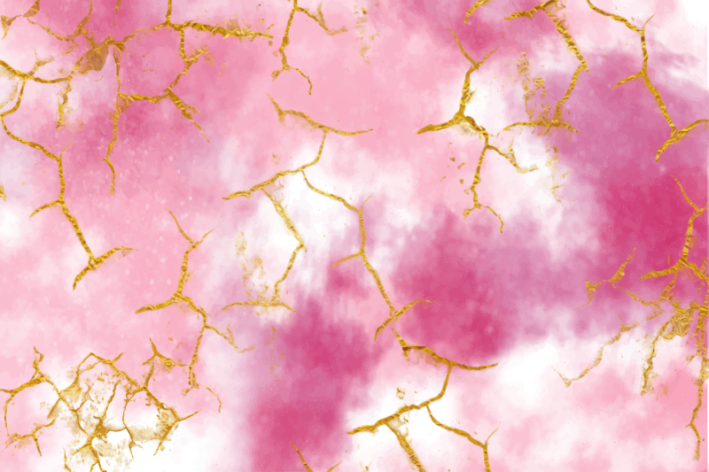 Vinyl Teppich Marmor marmorierte rosa eleganz - TenStickers