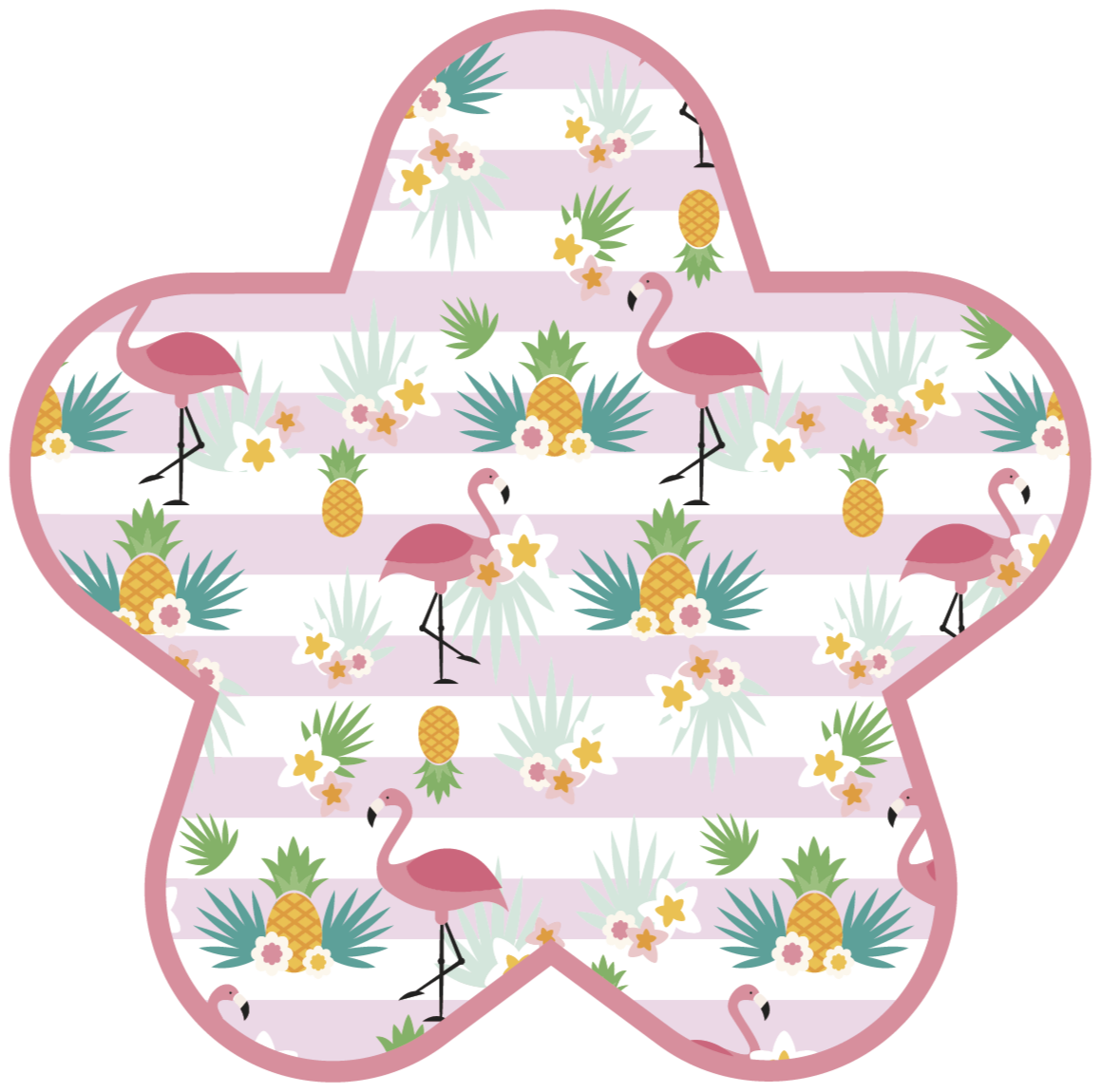 Vinyl Teppich Baby flamingo-spielzeit - TenStickers