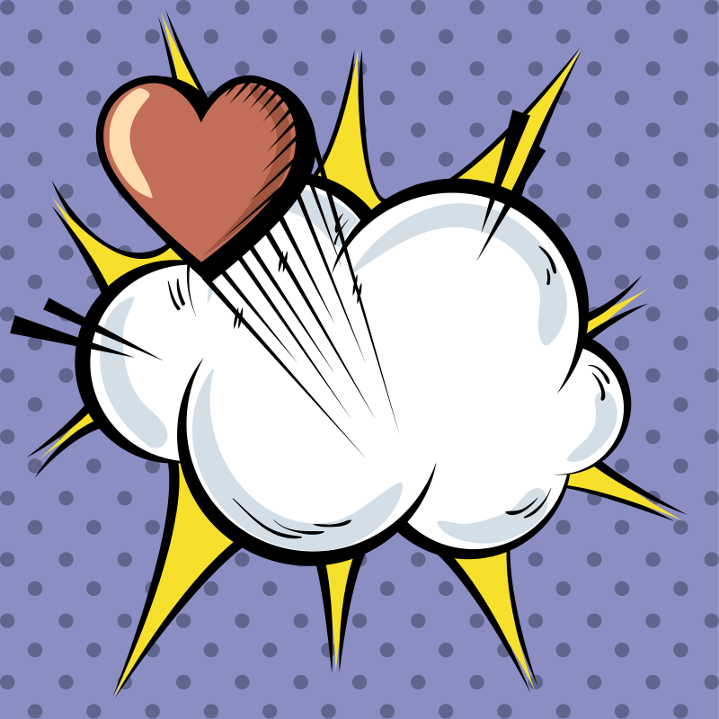 Vinyl Teppich Spiele pop-art-explosion - TenStickers