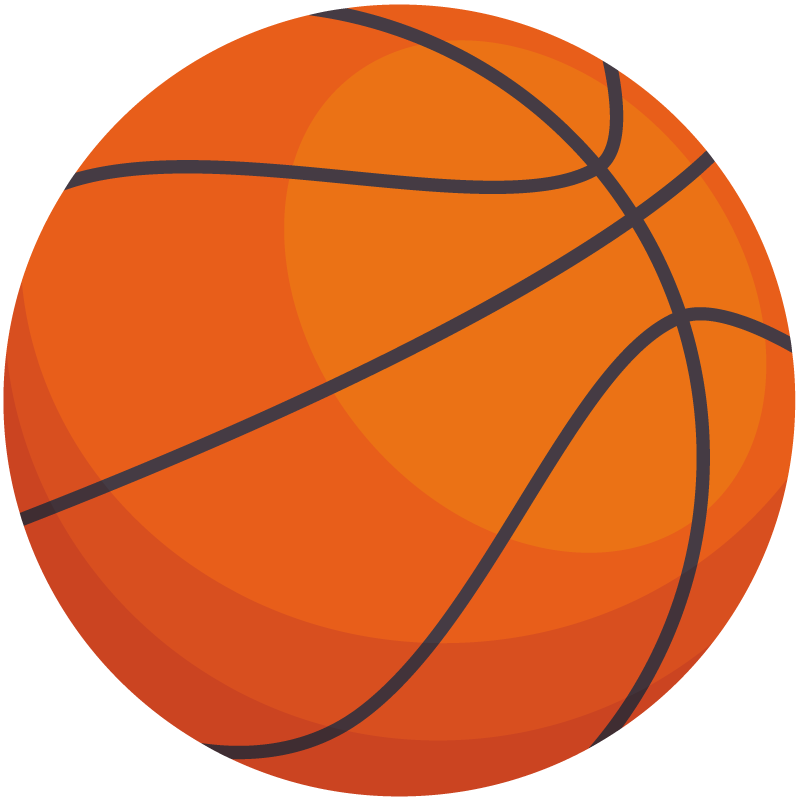 Vinylteppich kindlich basketball-muster - TenStickers