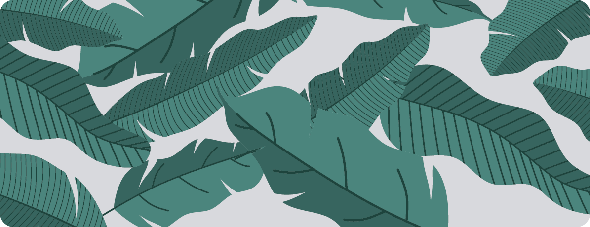 Vinyl Teppich Blumen botanisches blattdesign - TenStickers