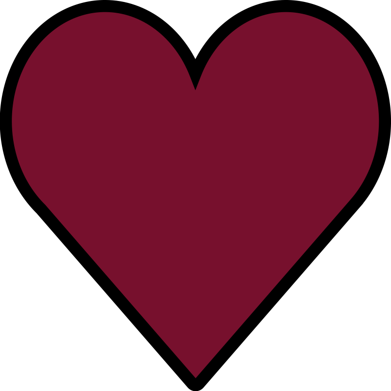 Vinyl Teppich Schlafzimmer einfache herzform - TenStickers