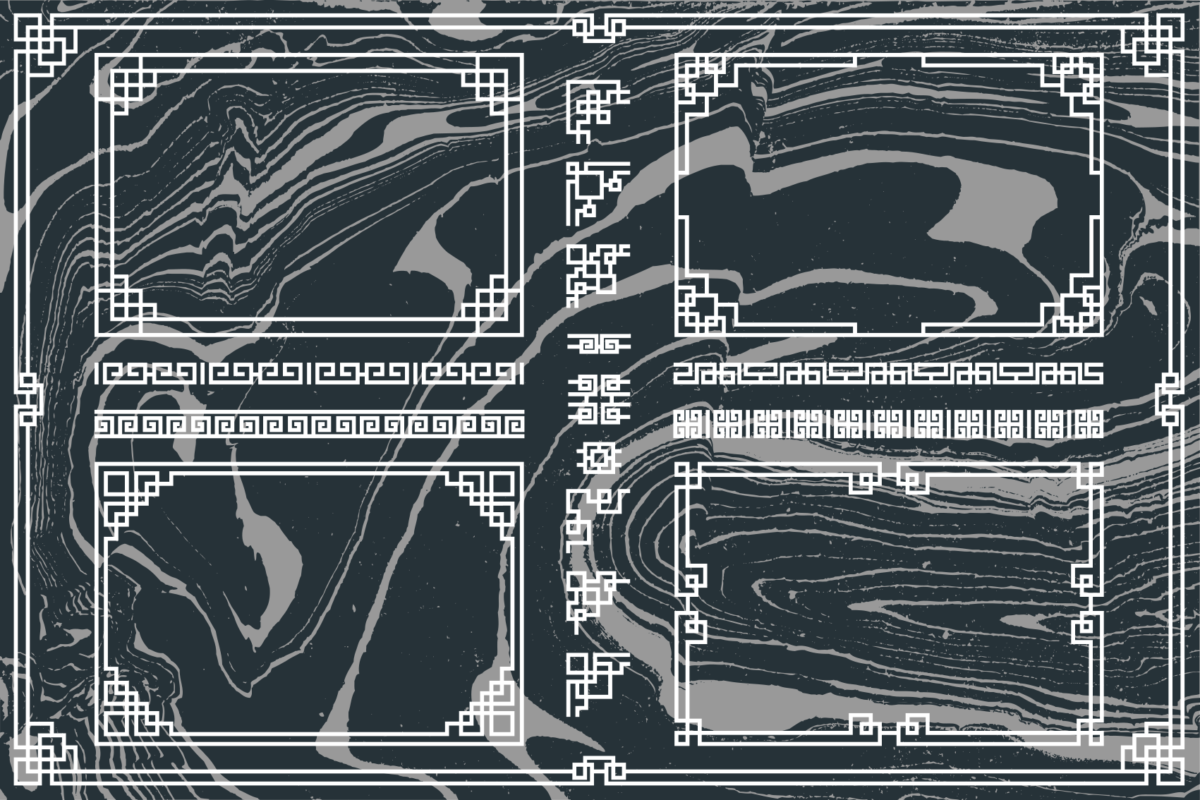 Vinyl Teppich Marmor marmoriertes textil - TenStickers