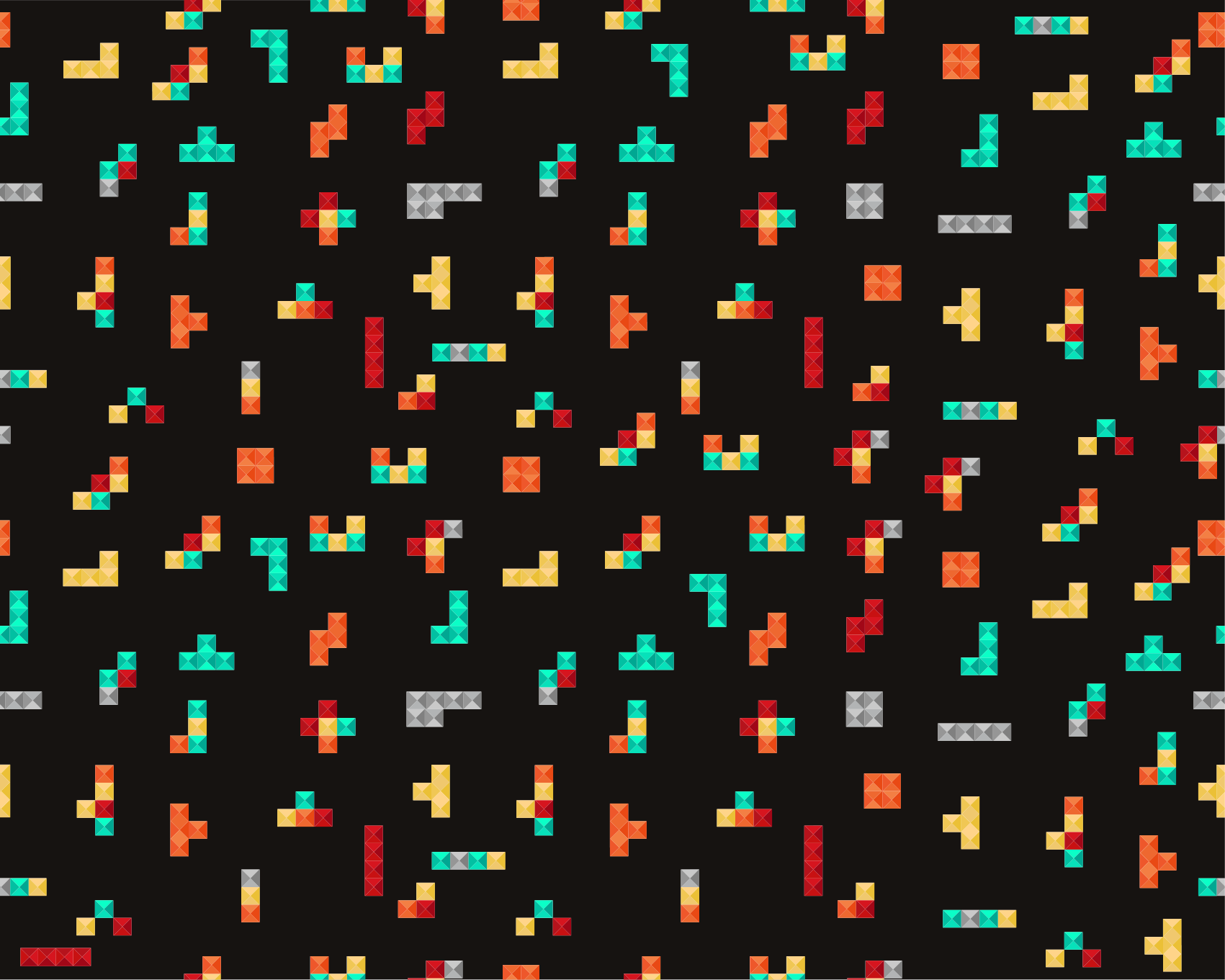 Vinyl Teppich Spiele tetris-thema - TenStickers