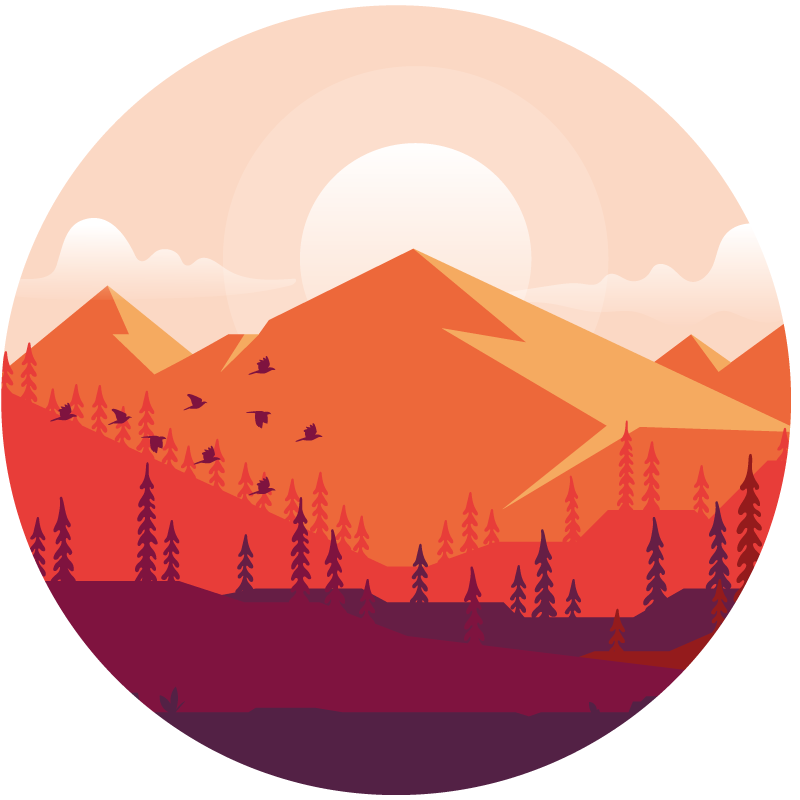 Vinyl Teppich Textur berglandschaft - TenStickers