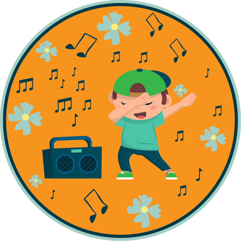 Vinyl Teppich Kinder kindertanzbilder - TenStickers