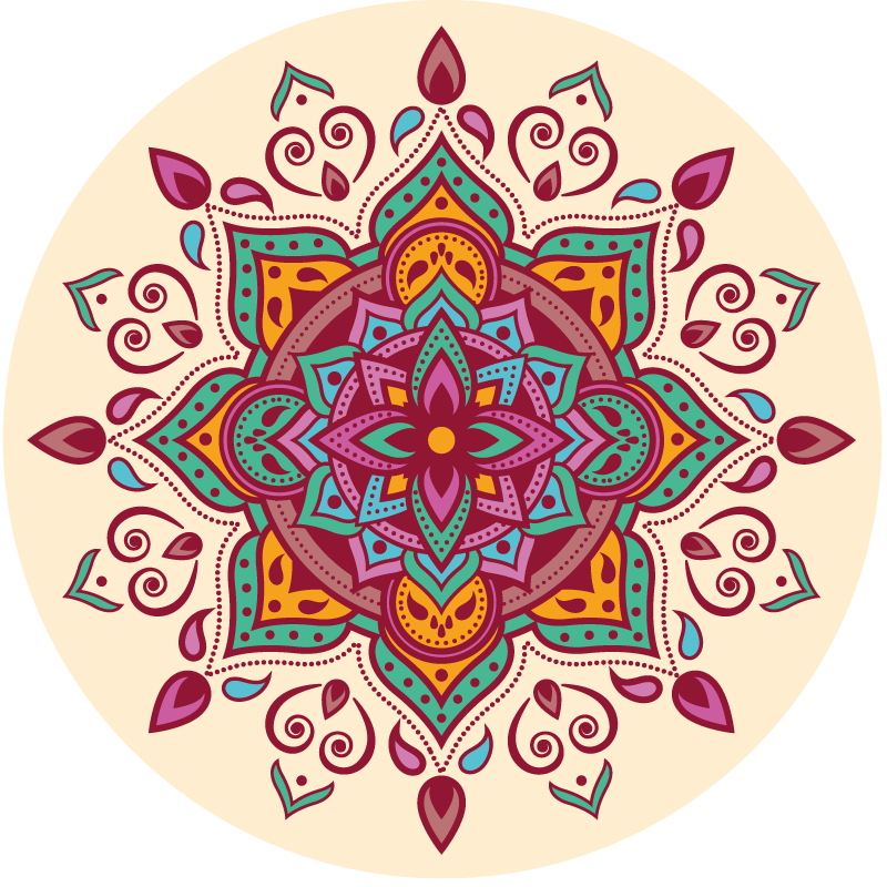 Vinyl teppich mandala kunst der mandalas - TenStickers
