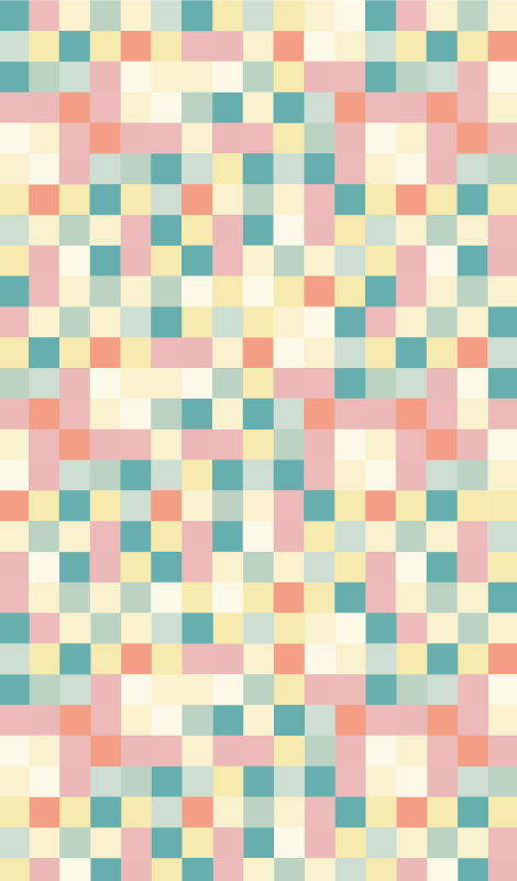 Vinyl Teppich gestreift mehrfarbiges gitter - TenStickers