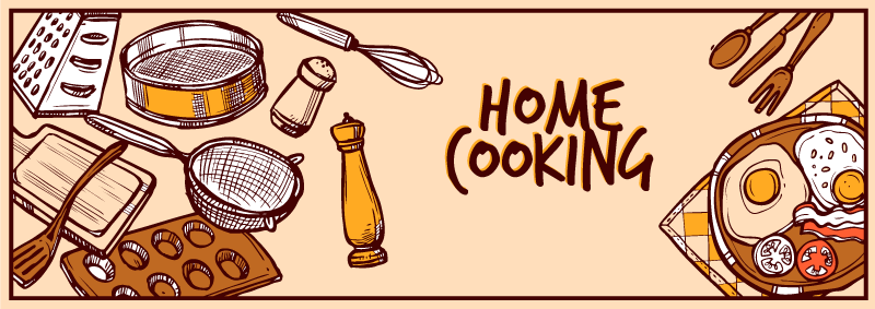 Vinyl Teppich Küche hausmannskost - TenStickers