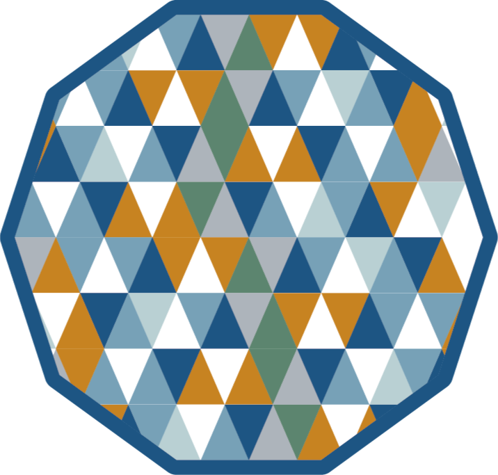 Vinyl Teppich geometrisch geometrisches achteck - TenStickers