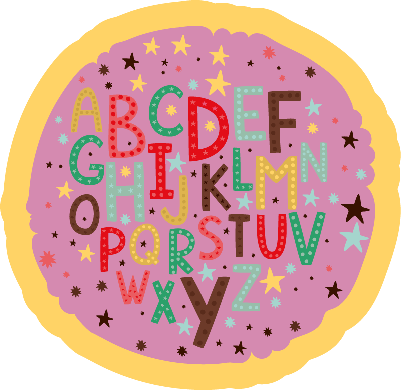 Vinyl Teppich Alphabet pädagogisches alphabetisch - TenStickers