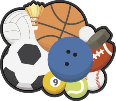 Vinyl Teppich Spiele sportcollage - TenStickers