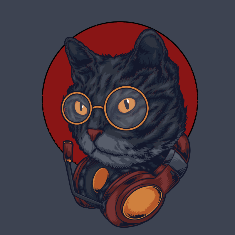 Vinyl Teppich Tiere astronaut katze - TenStickers