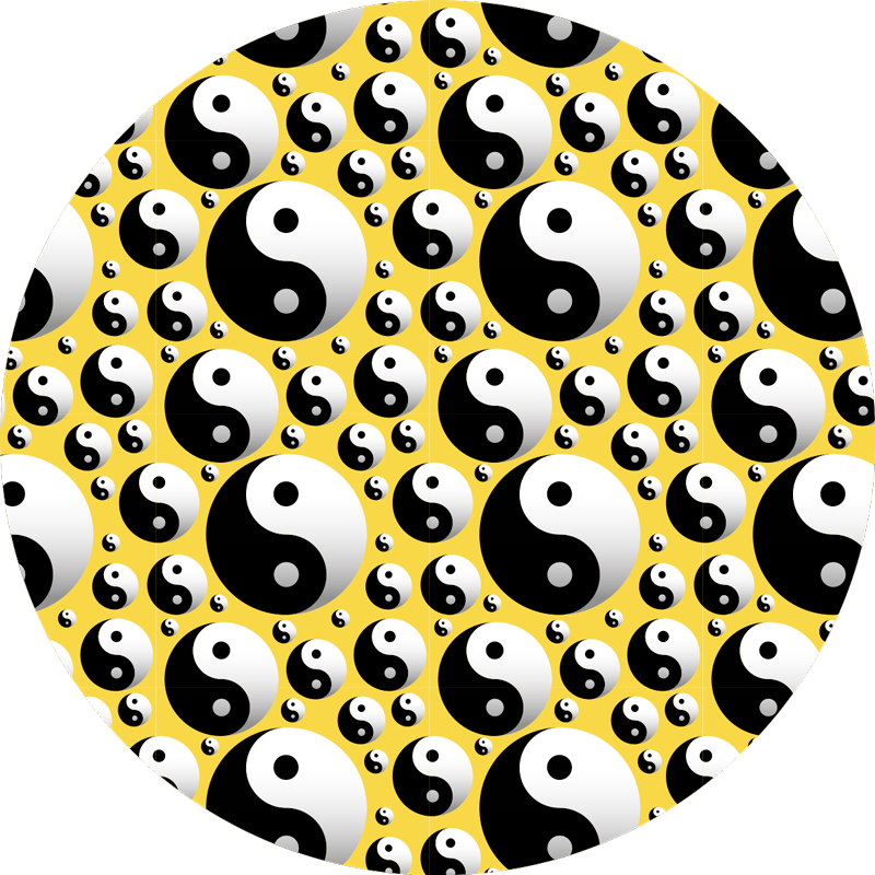 Vinyl Teppich Spiele yin-yang-harmonie - TenStickers