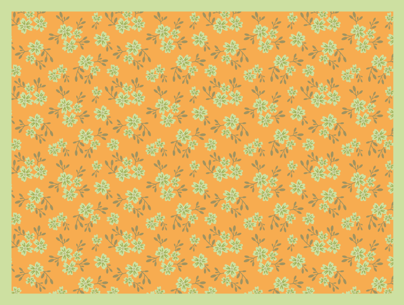 Vinyl Teppich Blumen oberfläche mit blumenmotiv - TenStickers