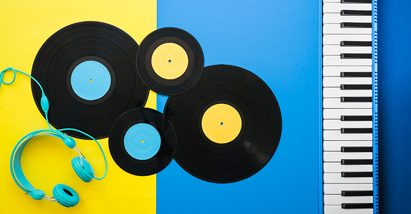 Vinyl Teppich Spiele musikalische elemente - TenStickers