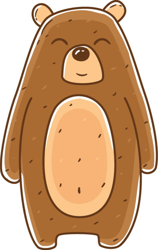 Vinyl Teppich Tiere bärenillustration - TenStickers