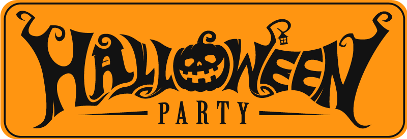 Vinyl teppich halloween festliches banner - TenStickers