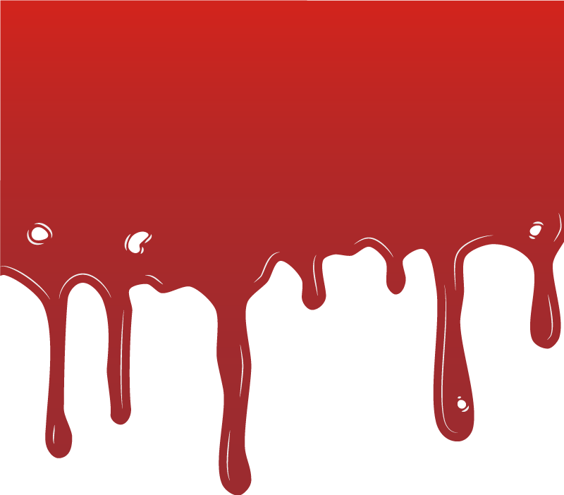 Vinyl Teppich Halloween tropfende farbe - TenStickers