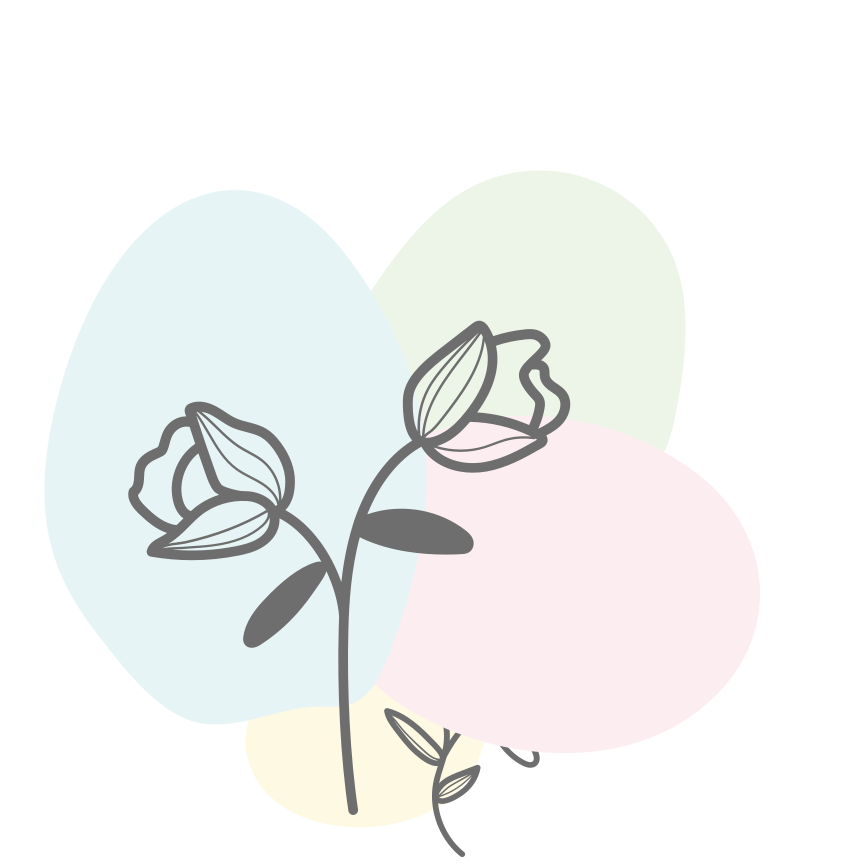 Vinyl Teppich Blumen blumenherz-Bodenbelag - TenStickers