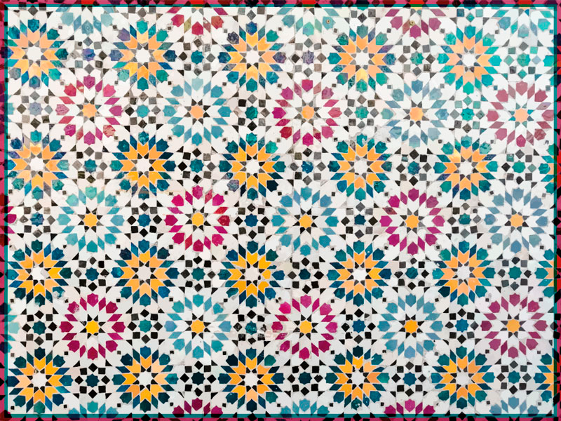 Vinyl teppich mosaik mit mosaikdesign - TenStickers