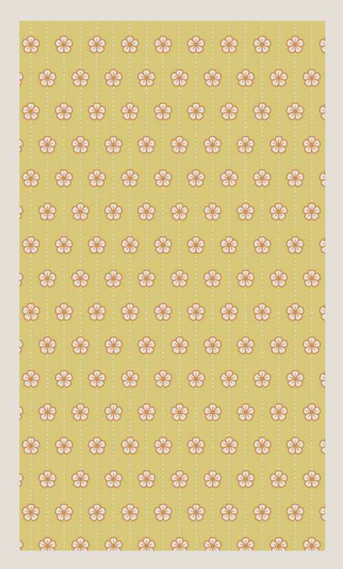 Vinyl Teppich Blumen florales küchenaccessoire - TenStickers