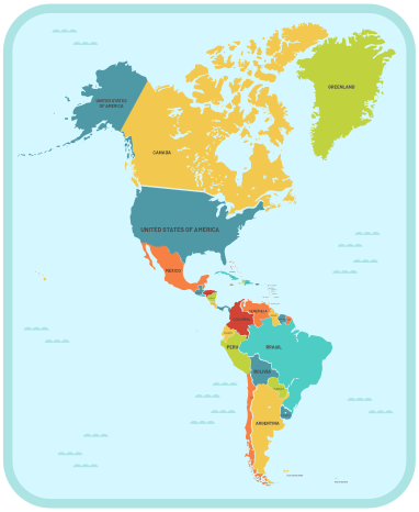 Vinyl Teppich Weltkarte bildungsweltkarte - TenStickers