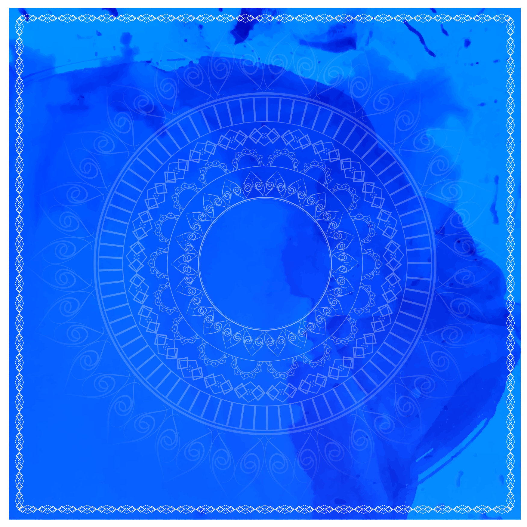 Vinyl teppich mandala meditationskreis - TenStickers